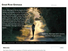 Tablet Screenshot of greatriveremmaus.org
